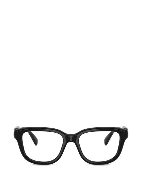 Miu Miu Eyewear rectangle-shape glasses - Black - zdjęcie produktu nr 1