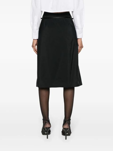 Givenchy Voyou taffeta wrap skirt - Black