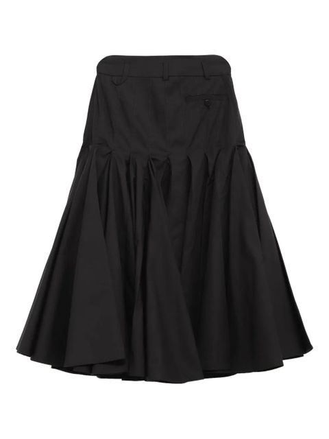 Jacquemus The Agave ruched midi skirt - Black