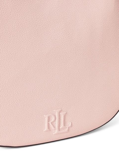 Lauren Ralph Lauren logo-plaque shoulder bag - Pink