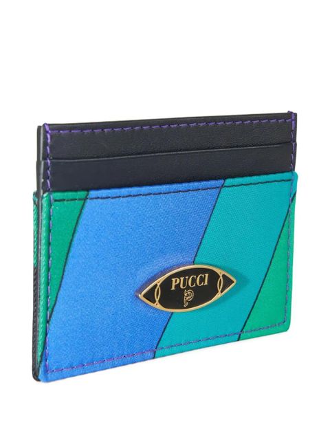 PUCCI Iride-pattern cardholder - Blue - zdjęcie produktu nr 2