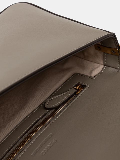 Pinko torebka skórzana kolor brązowy 104524 A0QO