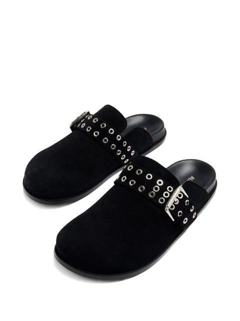 ALOHAS Halia eyelet-embellished mules - Black - zdjęcie produktu nr 2