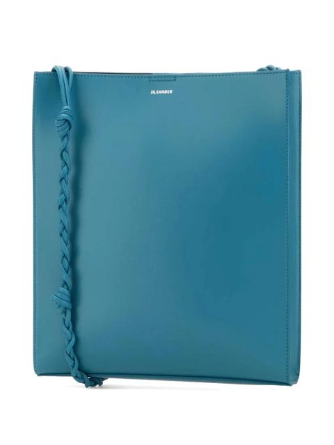 Jil Sander braided detail shoulder bag - Blue