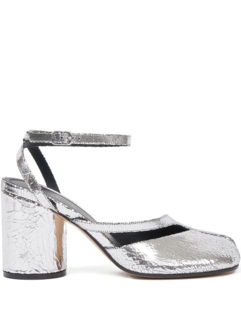 Maison Margiela 80mm leather pumps - Silver - zdjęcie produktu nr 1