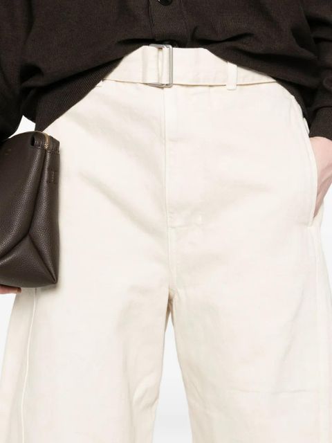 LEMAIRE belted panelled jeans - Neutrals