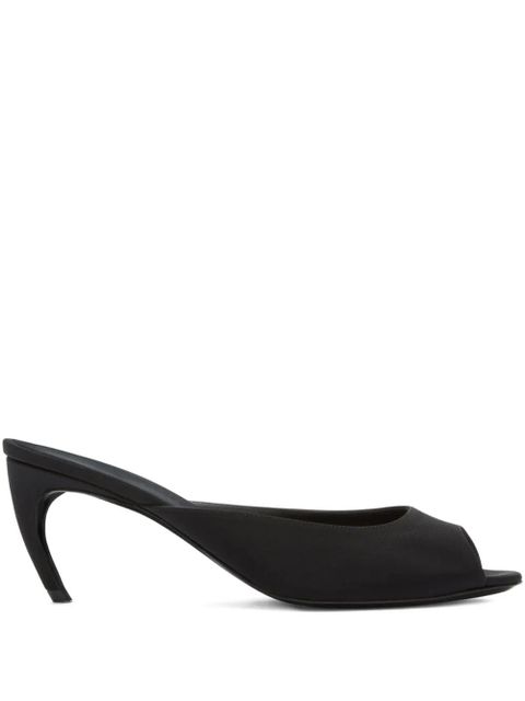 The Attico 65mm Ada peep-toe heeled mules - Black - zdjęcie produktu nr 1