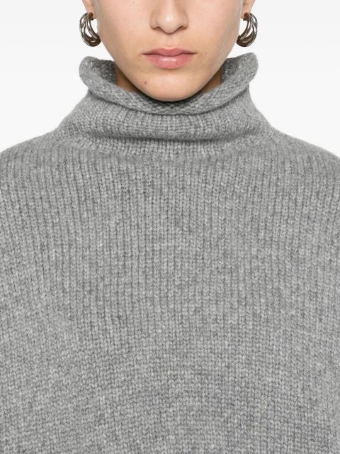 KHAITE roll-neck sweater - Grey