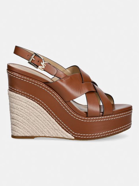 MICHAEL Michael Kors sandały skórzane Nora Wedge - zdjęcie produktu nr 1