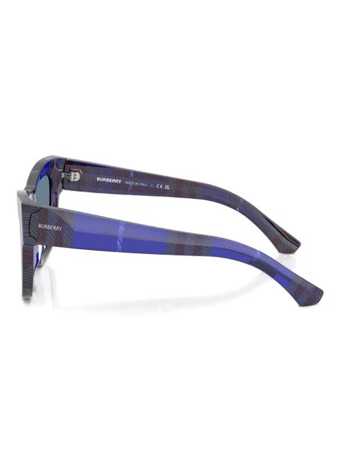 Burberry Eyewear check-pattern sunglasses - Blue - zdjęcie produktu nr 2