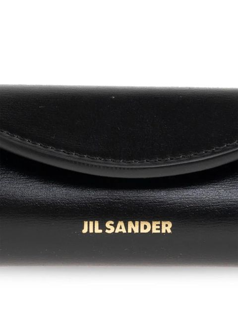 Jil Sander leather keyring - Black