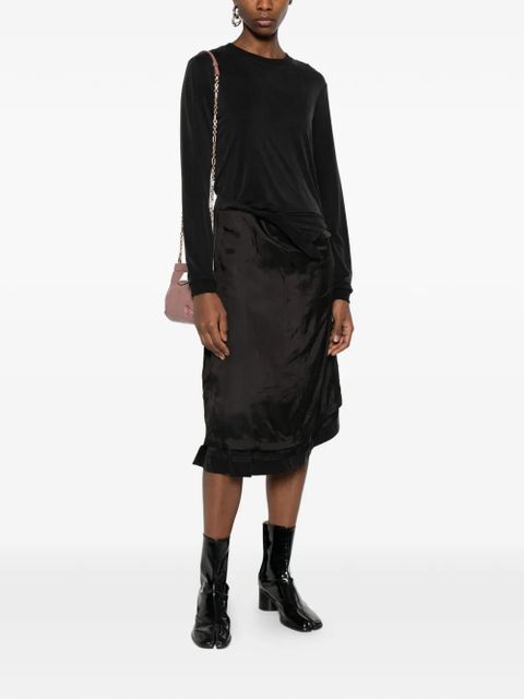 Maison Margiela draped dress - Black - zdjęcie produktu nr 2