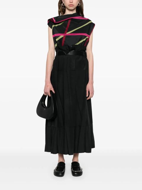 132 5. Issey Miyake jacquard top - Black