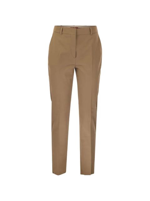 Max Mara cotton trousers - Neutrals - zdjęcie produktu nr 1