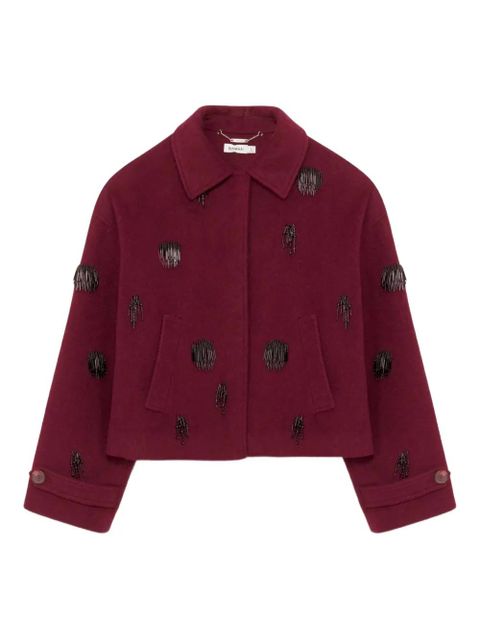 Simkhai Katya beaded-embellishment jacket - Red - zdjęcie produktu nr 1