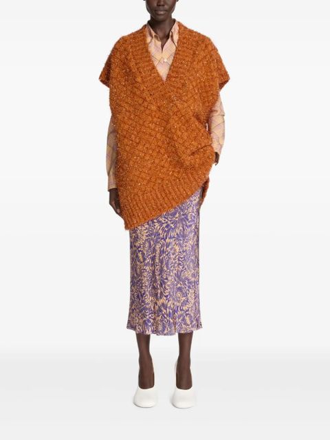 DRIES VAN NOTEN V-neck vest - Orange