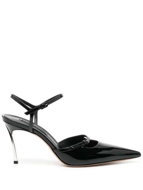 Casadei 90mm patent leather pumps - Black - zdjęcie produktu nr 1