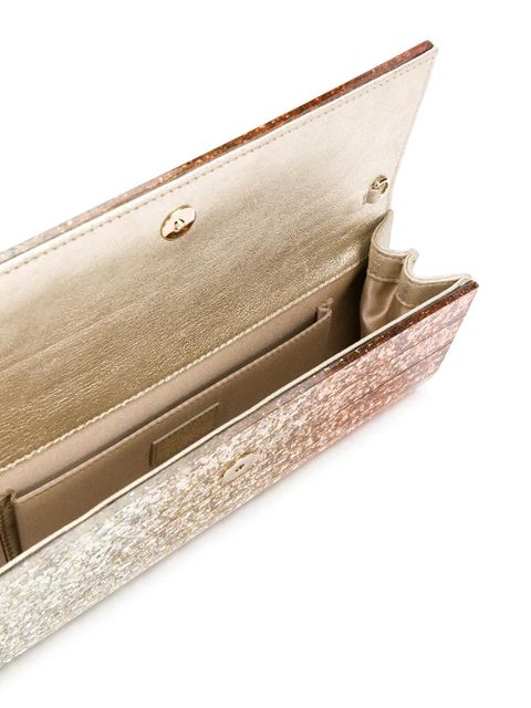 Jimmy Choo Sweetie glitter clutch - Gold