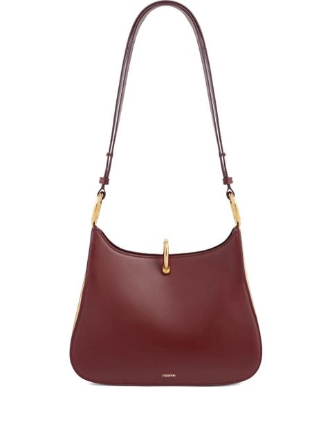 Rabanne Medium Ring leather shoulder bag - Red - zdjęcie produktu nr 1