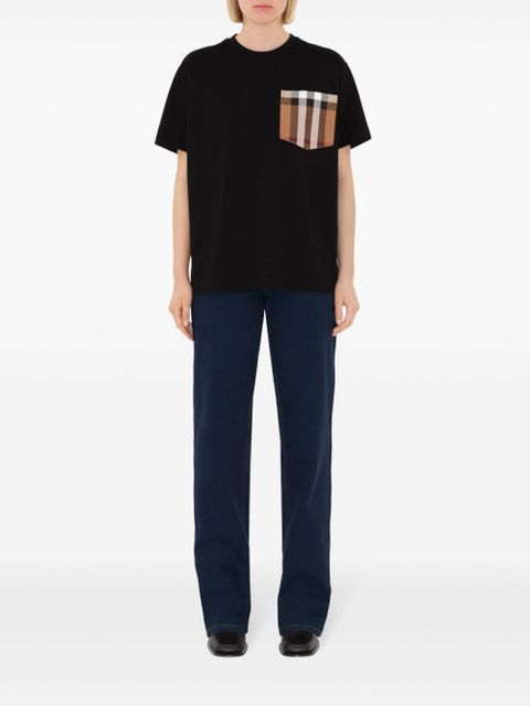 Burberry check-pocket T-shirt - Black - zdjęcie produktu nr 2