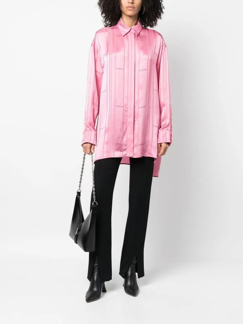 Givenchy logo-jacquard striped shirt - Pink - zdjęcie produktu nr 2