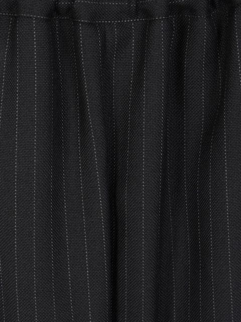 Comme Des Garçons pinstripe elasticated trousers - Black