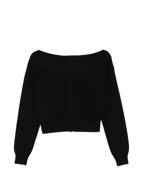 TOM FORD boat-neck cardigan - Black - zdjęcie produktu nr 1