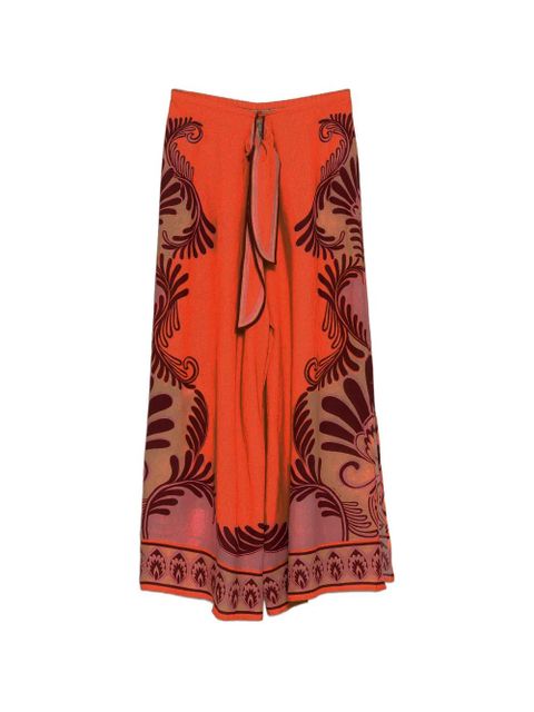 FARM Rio printed trousers - Orange - zdjęcie produktu nr 1