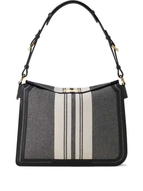 Lanvin Compagnon striped shoulder bag - Black - zdjęcie produktu nr 1