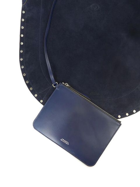 ISABEL MARANT Oskan studded shoulder bag - Blue
