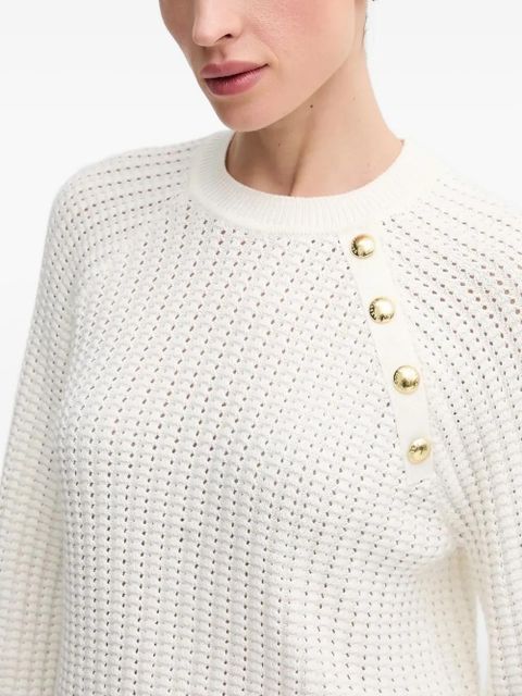 Barbour Angela button-embellished knitwear - White