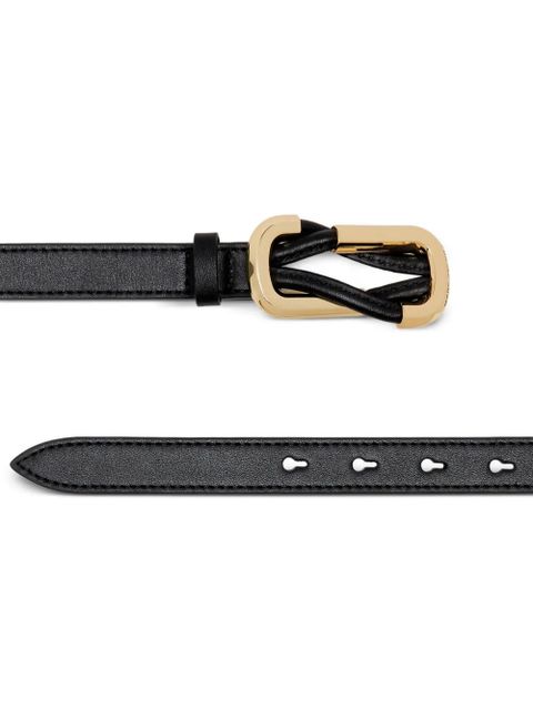 Marc Jacobs knotted-buckle leather belt - Black