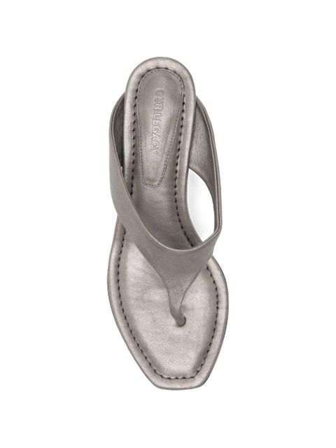 OUR LEGACY Karasu open-toe sandals - Silver