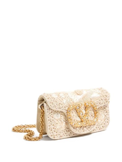 Valentino Garavani small Locò embroidered shoulder bag - Neutrals - zdjęcie produktu nr 2