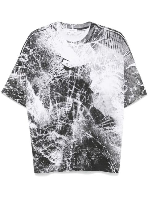 Alexander McQueen smashed screen-print T-shirt - Black - zdjęcie produktu nr 1