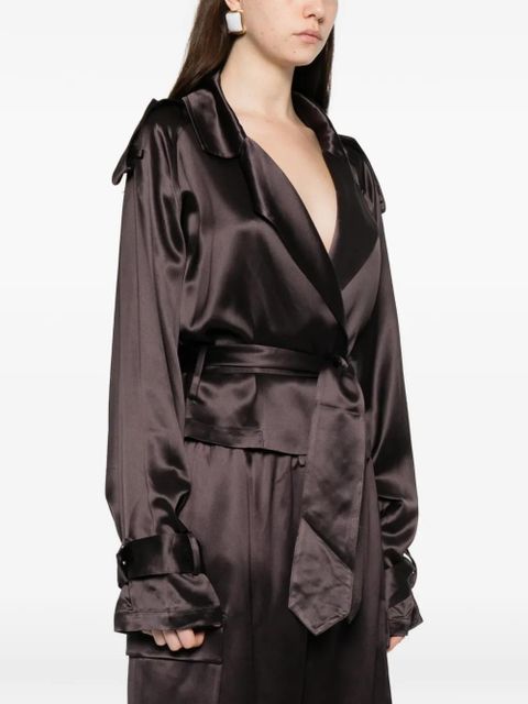 The Frankie Shop Simona satin blouse - Brown - zdjęcie produktu nr 2