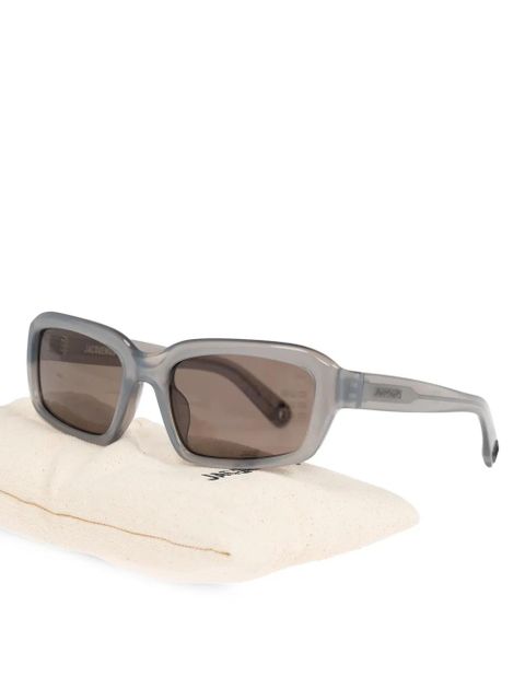 Jacquemus rectangle-frame sunglasses - Grey - zdjęcie produktu nr 2