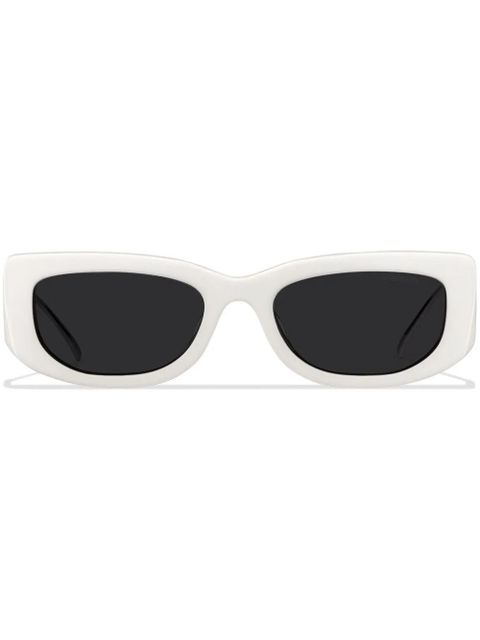 Prada Eyewear Symbole rectangle-frame sunglasses - Grey - zdjęcie produktu nr 1