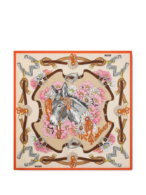 Moschino floral-print scarf - Neutrals - zdjęcie produktu nr 1