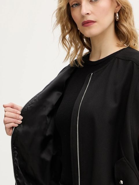 BOSS Orange bezrękawnik kolor czarny przejściowy 50554857 - zdjęcie produktu nr 2