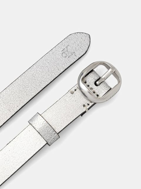 Calvin Klein pasek skórzany damski kolor srebrny LV04F7058G - zdjęcie produktu nr 2