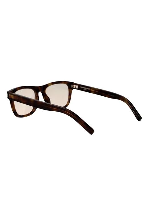 Saint Laurent Eyewear rectangle-frame sunglasses - Brown