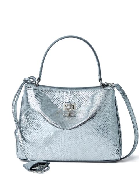 Balenciaga croc-embossed rodeo mini tote bag - Silver - zdjęcie produktu nr 1