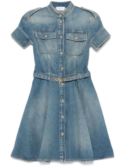 Alexander McQueen denim mini dress - Blue
