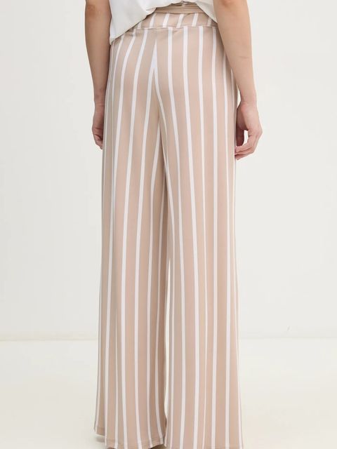 Joseph Ribkoff spodnie damskie kolor beżowy proste high waist 241135S25