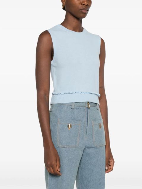 SANDRO sleeveless top - Blue