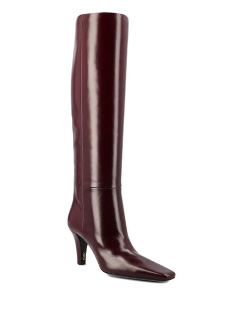 Saint Laurent 75mm Jill leather boots - Red