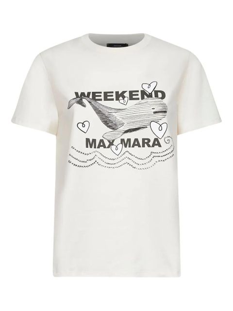Weekend Max Mara whale-print crew-neck T-shirt - Neutrals - zdjęcie produktu nr 1