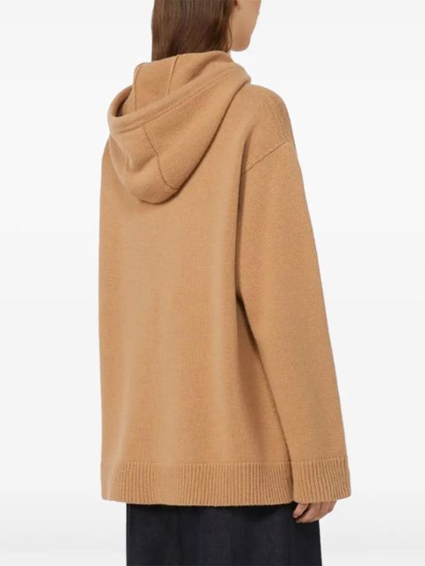 Max Mara hooded pocket sweater - Brown