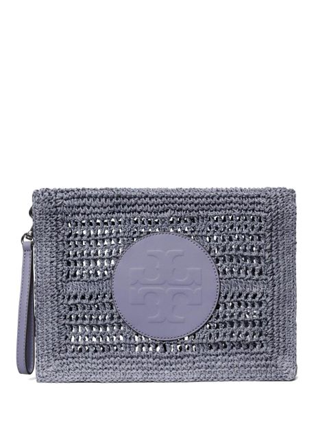 Tory Burch Ella hand-crocheted pouch - Grey - zdjęcie produktu nr 1